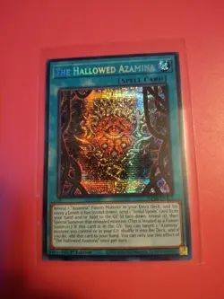 Yugioh The Hallowed Azamina MP25-EN112 Prismatic Secret Rare 1st Edition - Image 1
