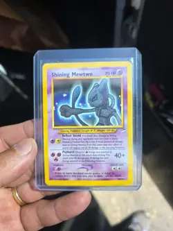 Pokemon Shining Mewtwo Secret Rare Holo Neo Destiny 109/105 moderately played - Image 1