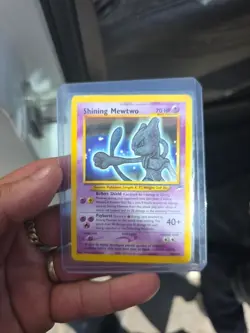 Pokemon Shining Mewtwo Secret Rare Holo Neo Destiny 109/105 moderately played - Image 2