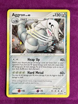 Aggron 1/123 Rare Holo Pokemon Card 2007 - Image 2