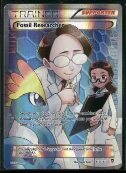 2014 Pokemon XY Furious Fists Fossil Researcher 110/111 Full Art Ultra Rare - Image 1