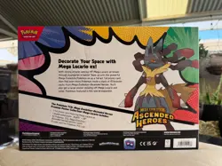Pokemon TCG: Ascended Heroes| Premium Poster Collection Mega Lucario ✅ SEALED ✅ - Image 3