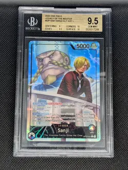 2025 One Piece Legacy Of The Master #OP12041 Sanji Alt Art BGS 9.5 GEM MINT - Image 1