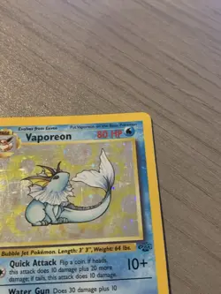 Pokemon Card TCG Vaporeon Rare Holo 12/64 Jungle WOTC 1999 - Image 3