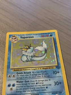 Pokemon Card TCG Vaporeon Rare Holo 12/64 Jungle WOTC 1999 - Image 4