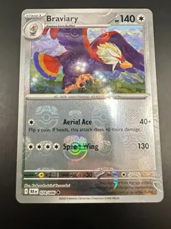 Braviary (Master Ball Pattern) 078/086 Sv: Black Bolt Holo Pokemon Card TCG - Image 1