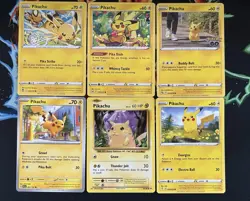 Pokemon TCG - Pikachu ⚡30th Anniversary Lot 🎉 x8 Cards w/ 1999 Jungle + Coin! - Image 3