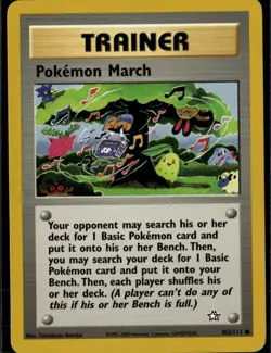 Pokemon March Common Neo Genesis 102/111 Trainer Unlimited Pokemon Card - Image 1