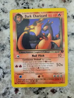 Dark Charizard 21/82 Non-Holo Team Rocket Pokemon Card - Image 1