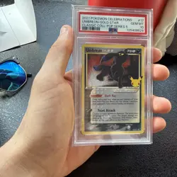 Pokemon Celebrations Umbreon Gold Star Holo Card 17/17 PSA 10 - Image 1