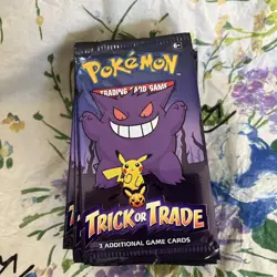 x30 Pokemon TCG Trick or Trade Booster Pack 3 Cards Gengar Pikachu English - Image 1