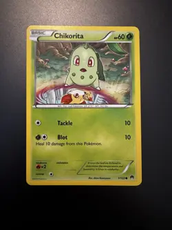 Chikorita 01/122 From BREAKpoint Series Pokemon TCG Card Normal - Image 1