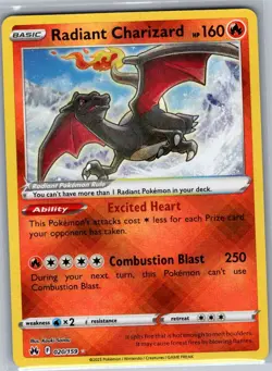 Radiant Charizard 020/159 SWSH: Crown Zenith - Pokemon Card - NM - Image 1