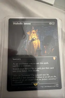Mtg Diabolic Intent Foil (Borderless) Commander: the Lord of the Rings - Image 2