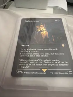 Mtg Diabolic Intent Foil (Borderless) Commander: the Lord of the Rings - Image 3