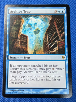 Archive Trap, Zendikar, Magic The Gathering, MTG - Image 1
