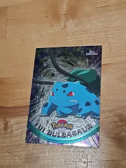 BULBASAUR #01 Pokemon Character Card Topps Series 1 1999 TV Animation ¿ - Image 1