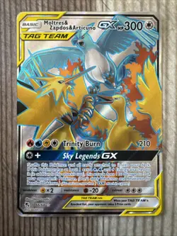 Moltres Zapdos Articuno GX - 66/68 - Full Art Hidden Fates - Pokemon Card - NM - Image 1