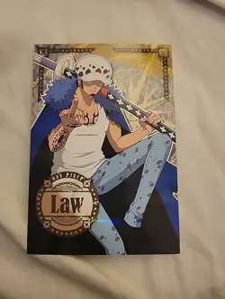 Trafalgar Law Holo Japanese One Piece Anime Ensky Egghead Bromide Large Card - Image 1