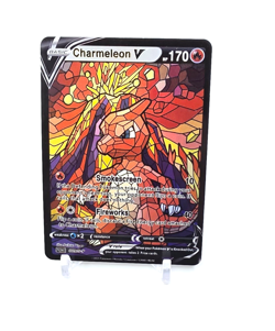 Custom HOLO STAINED GLASS Charmeleon Card Holo Charmeleon READ DESCRIPTION BELOW - Image 1