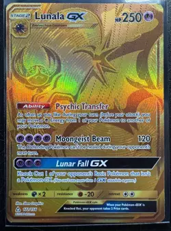 Pokemon SM Lunala GX Stage 2 Ultra Prism Secret Rare Texture Shift ERROR CARD !! - Image 2