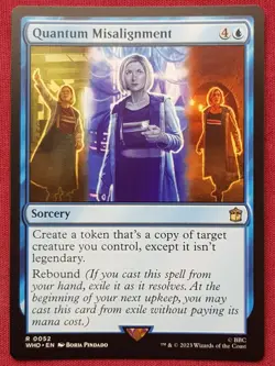 Magic The Gathering DOCTOR WHO QUANTUM MISALIGNMENT blue card MTG - Image 1