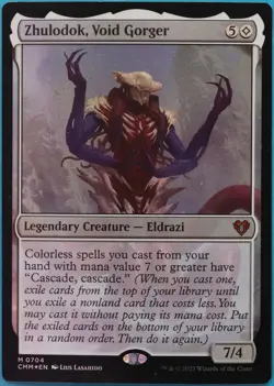 Zhulodok, Void Gorger FOIL Commander Masters PLD CARD (516670) ABUGames - Image 1