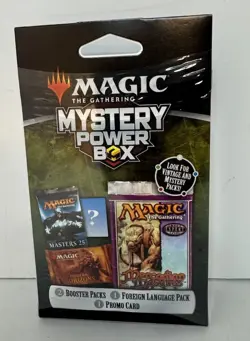 Magic MTG Mystery Power Box Sealed | 2 Booster Packs 1 Foreign Pack 1 Promo Card - Image 2
