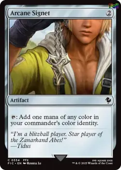 Arcane Signet (0334) (Surge Foil) 334 Commander: FINAL FANTASY NM EN - Image 1