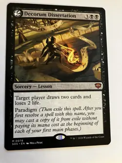 Decorum Dissertation Magic The Gathering MTG Secrets of Strixhaven Regular - Image 1