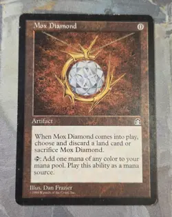 English Mox Diamond Stronghold Magic The Gathering Moderately Played - Image 1