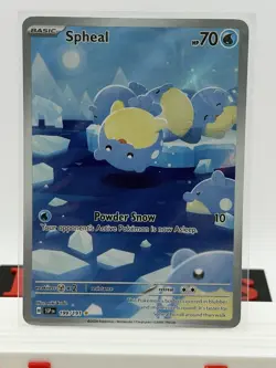 Spheal 199/191 Sv08: Surging Sparks Holo Pokemon Card Full Art Water Type 273 - Image 1