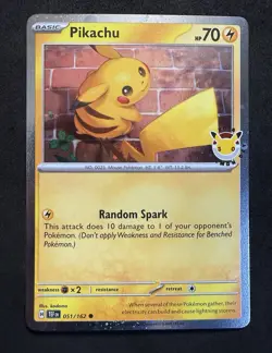 🔥 Pikachu Pokemon Day 2026 051/162 Cosmos Holo NM Pokemon TCG 🔥 - Image 1