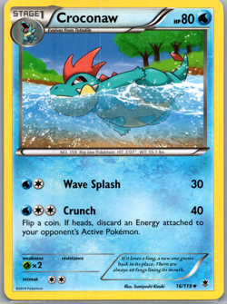 Croconaw Uncommon XY - Phantom Forces 16/119 NM - Pokemon TCG - Free Ship! - Image 1