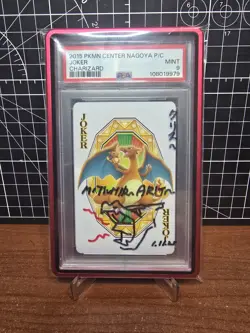 Charizard Pokemon Center Nagoya Playing Card Charizard Sketch Auto - Image 1