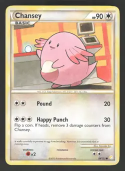 Chansey 58/123 Pokemon TCG HeartGold SoulSilver LP - Image 1