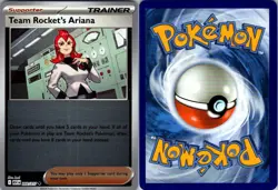 TEAM ROCKET'S ARIANA 202/217 UC ASCENDED HEROES POKEMON REVERSE HOLO NM/M - Image 3