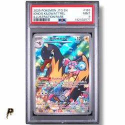 2025 Pokemon Journey Together Ionos Kilowattrel Illustration Rare 163/159 PSA 9 - Image 1