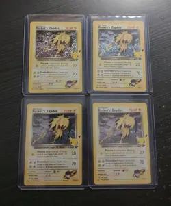 Pokemon Celebrations ROCKET'S ZAPDOS #15/132 Holo (4) Card Classic Collection NM - Image 3