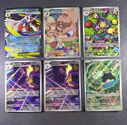 Pokemon 6-Card Lot illustration rares. - Image 1