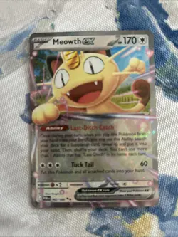 Pokemon TCG Meowth Ex Holo Double Rare 62/88 Perfect Order #2 - Image 1