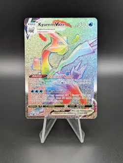 Pokemon TCG Lost Origin Kyurem VMAX Secret Rare Rainbow Full Art 197/196 - Image 1