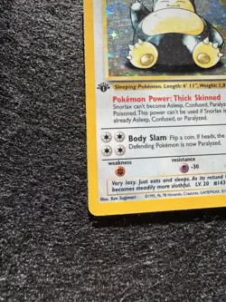 Pokemon TCG Snorlax Jungle 1st Edition Holo Rare 11/64 1999 WOTC 90HP - Image 4