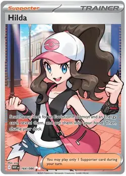 Hilda 164/086 - Ultra Rare Full Art Holo Trainer White Flare Pokemon English NM - Image 1