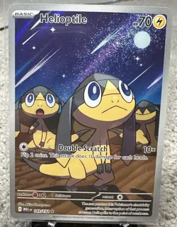 Pokemon Helioptile 143/132 Me01: Mega Evolution Holo Illustration Rare Full Art - Image 1