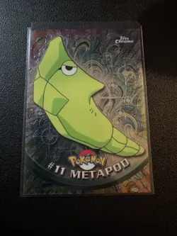 2000 Topps Chrome Pokemon Series 1 #11 Metapod - Image 1