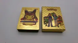 Pokemon 55pcs Gold Foil Pack Trading Cards Good Condition - Image 1