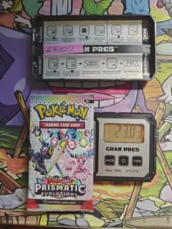 🎊HEAVY! 23.00g 🌟🌟Pokemon TCG Prismatic Evolution🌟🌟Booster Pack 🍀(SEALED)🍀 - Image 1