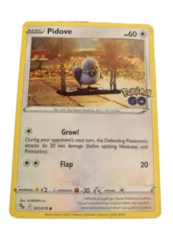 Pokemon Go Pidove Common Card 061/078 NM - Image 1