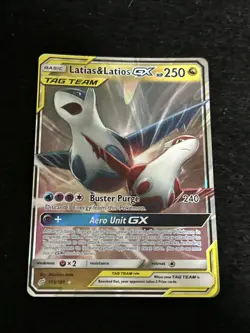 Pokemon Latias & Latios GX 113/181 Team Up TAG TEAM Ultra Rare Holo NM - Image 1